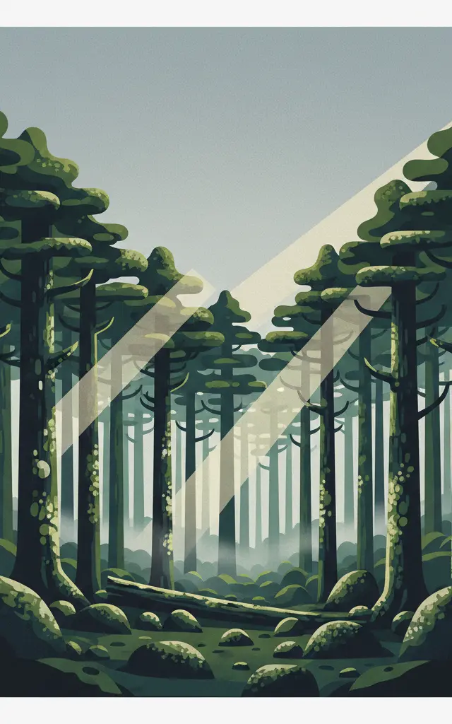Yakushima — illustrated travel poster